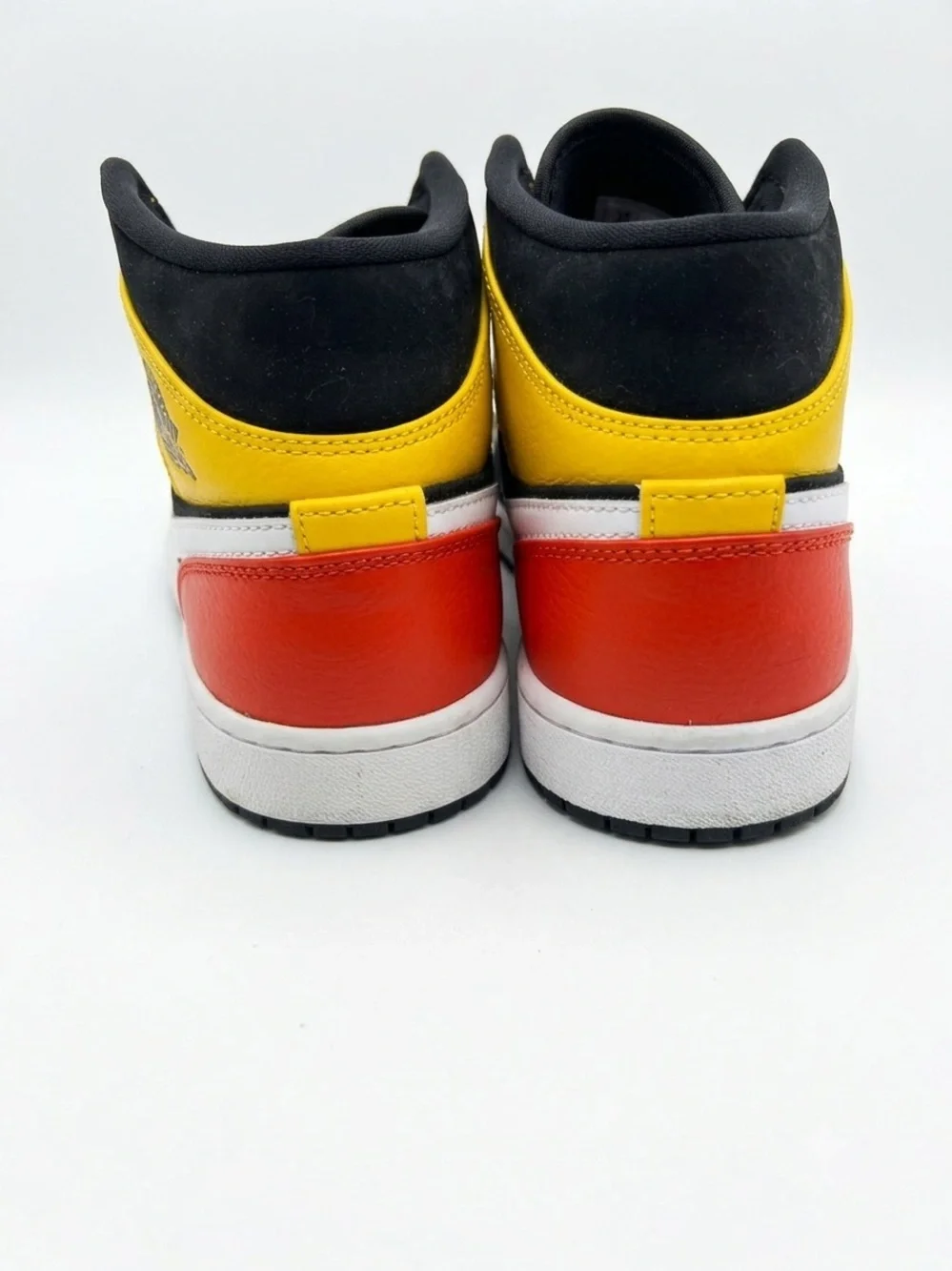 Jordan Men's High-Top Sneakers in Red, Black & Yellow